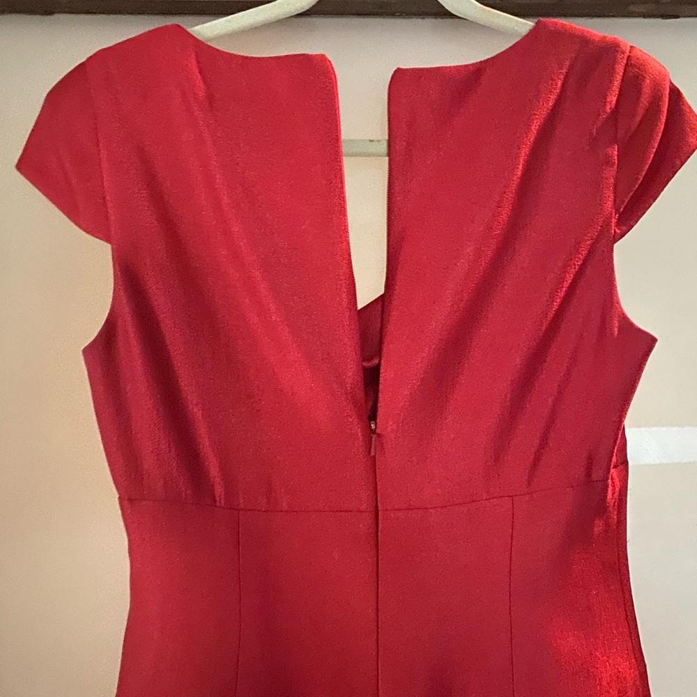 Black Halo elegant red color prom dress / evening dress size 6 - Picture 7 of 9